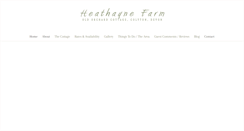 Desktop Screenshot of heathaynefarm.co.uk